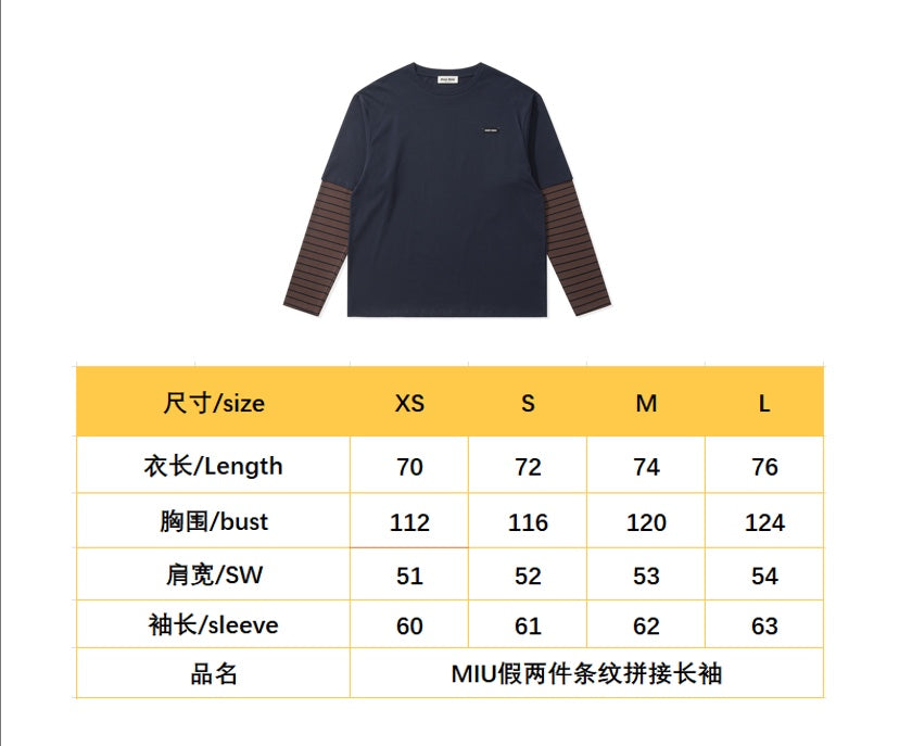 BVG / 미우미우 남성 여성 긴팔 티셔츠