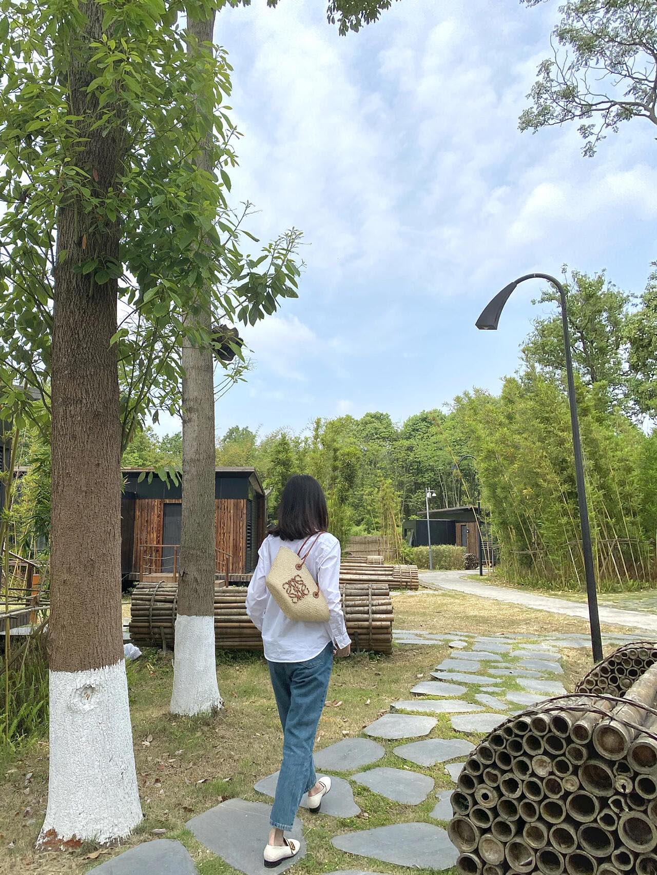 양 공장 / 로에베 밀짚 가방