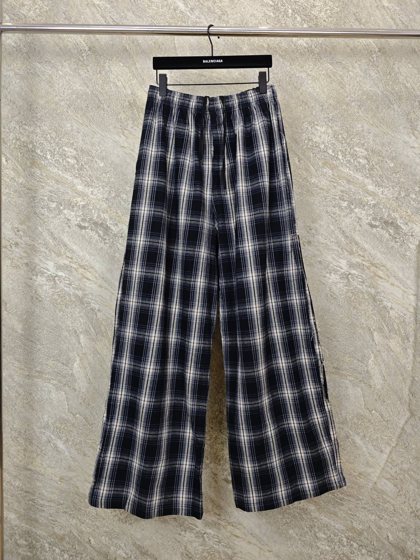 GTR / Balenciaga Men's Women's Check Long Pants