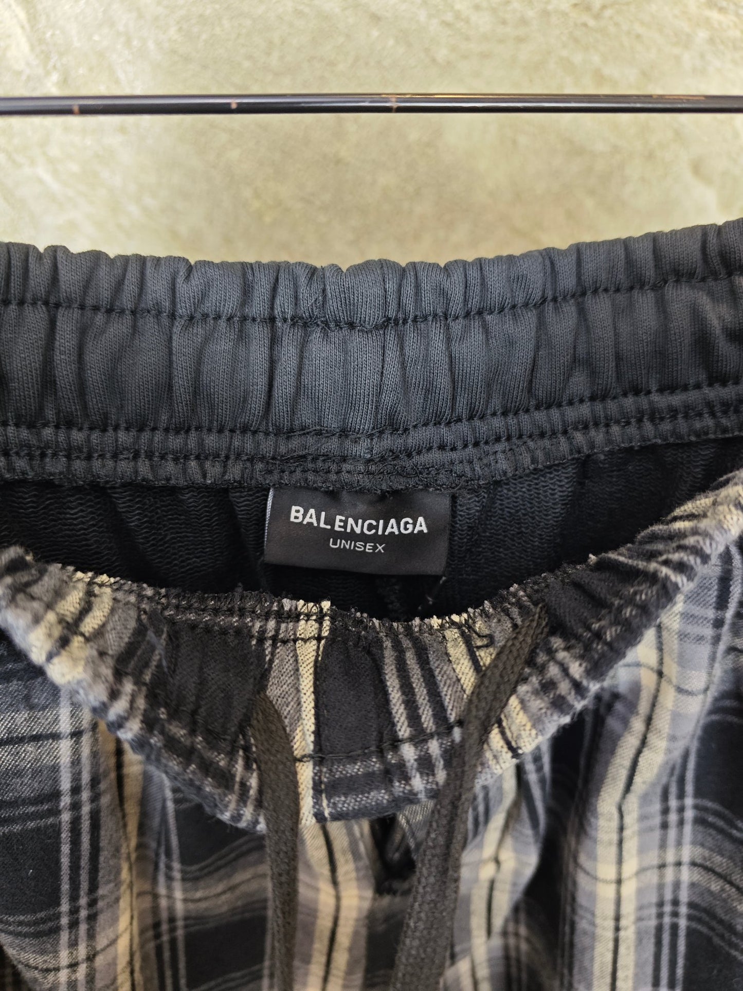 GTR / Balenciaga Men's Women's Check Long Pants