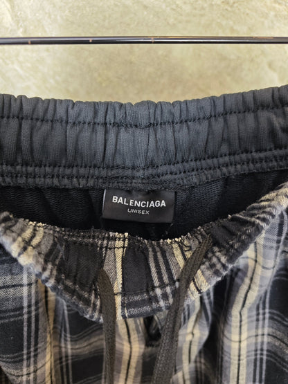 GTR / Balenciaga Men's Women's Check Long Pants
