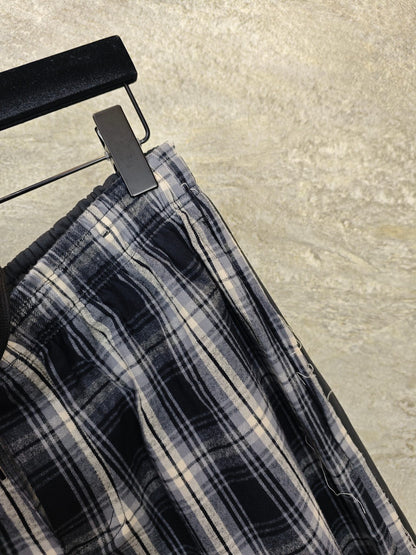 GTR / Balenciaga Men's Women's Check Long Pants