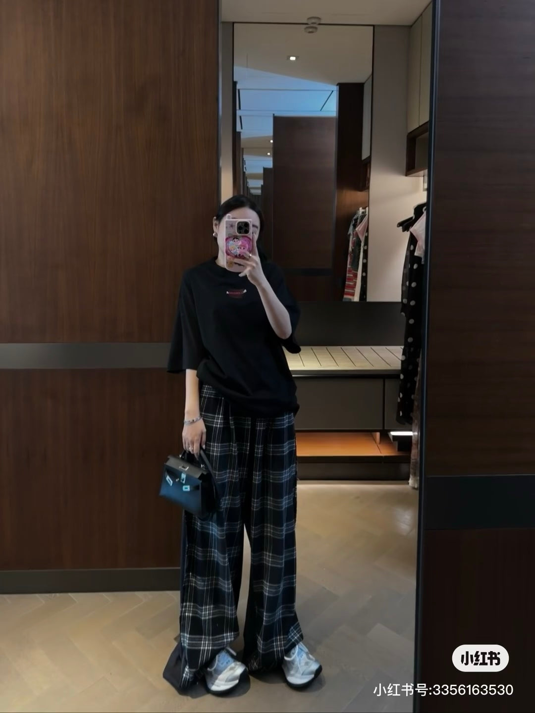 GTR / Balenciaga Men's Women's Check Long Pants
