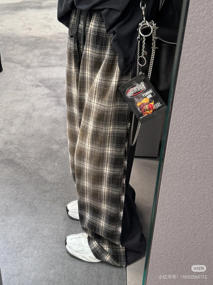 GTR / Balenciaga Men's Women's Check Long Pants