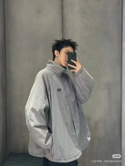 GTR / 발렌시아가 남성 체크 재킷