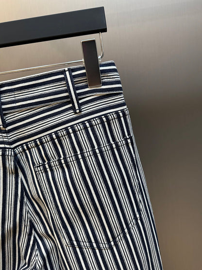 Chain 2 / Celine Women's Striped Long Pants