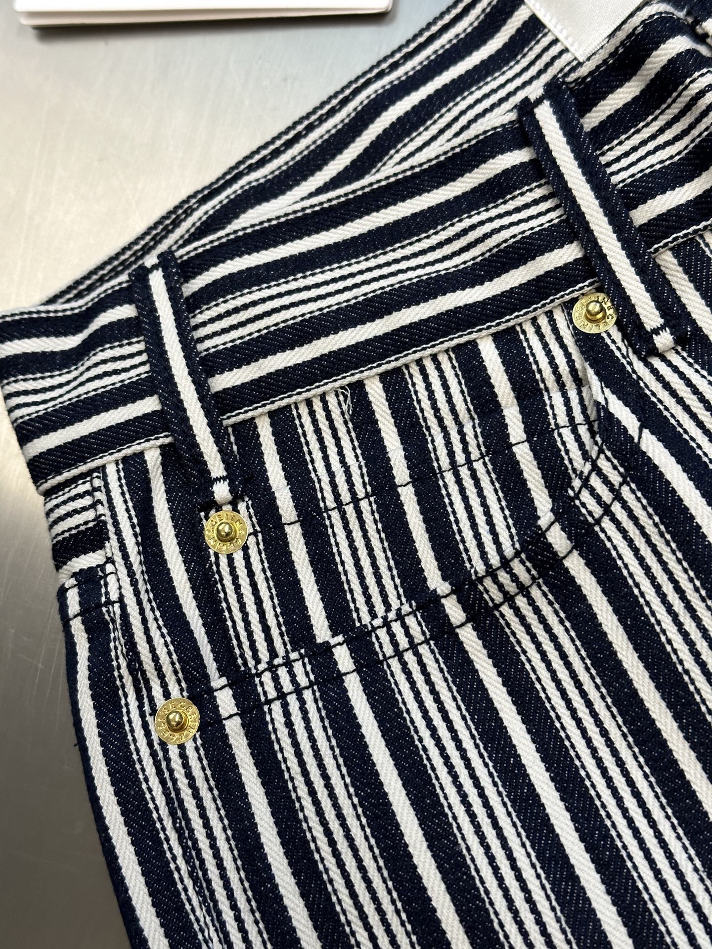 Chain 2 / Celine Women's Striped Long Pants