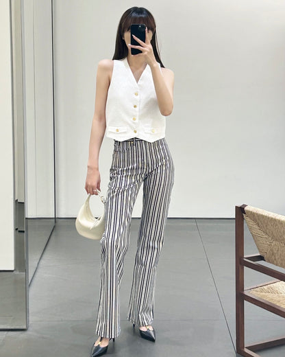 Chain 2 / Celine Women's Striped Long Pants