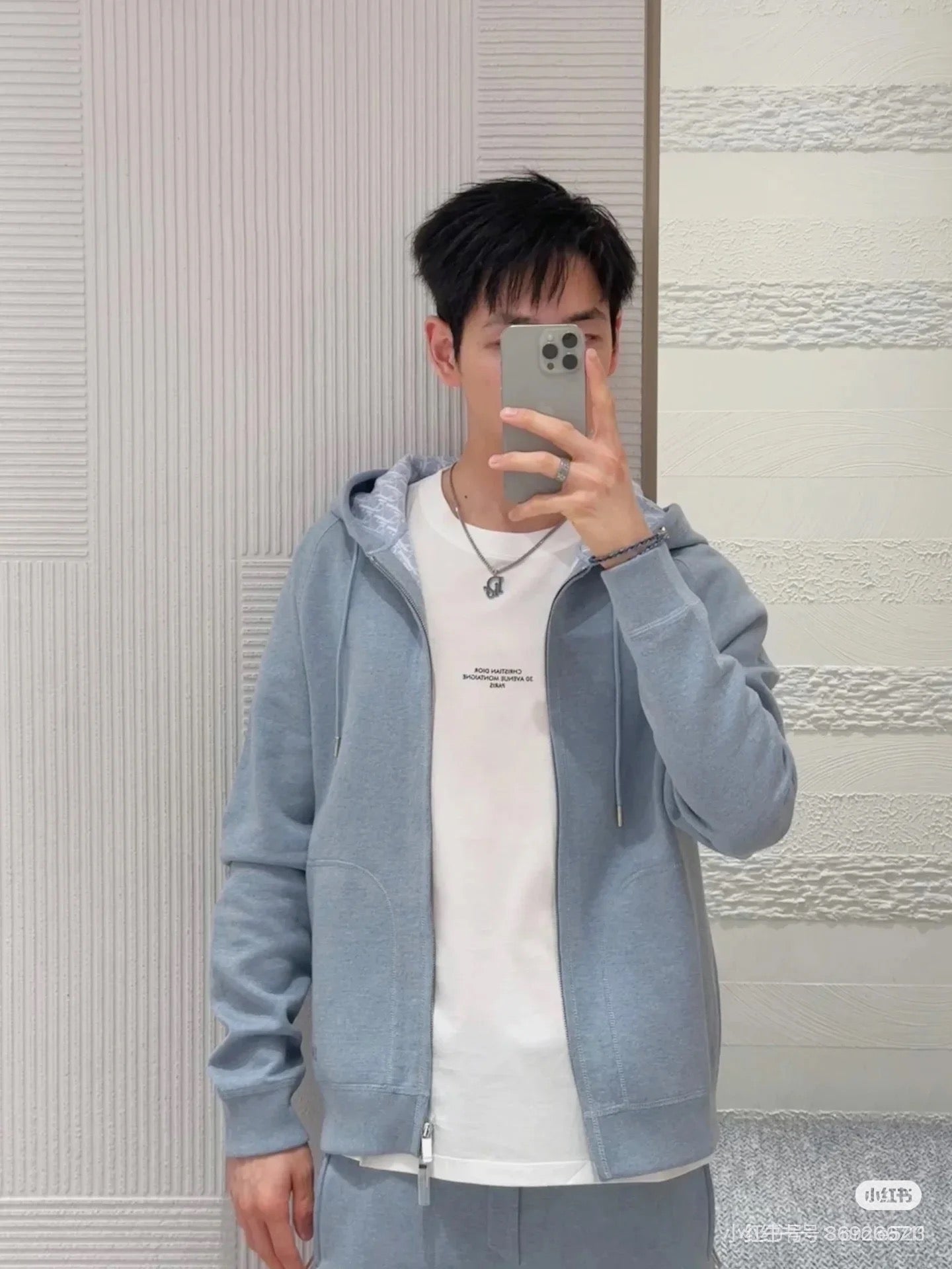 체인2호 / 디올 남성 여성 후드 니트
