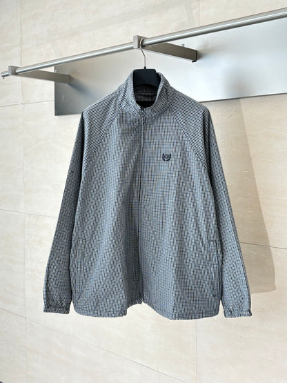 Chain2ho / Balenciaga Men's and Women's Plaid Coat