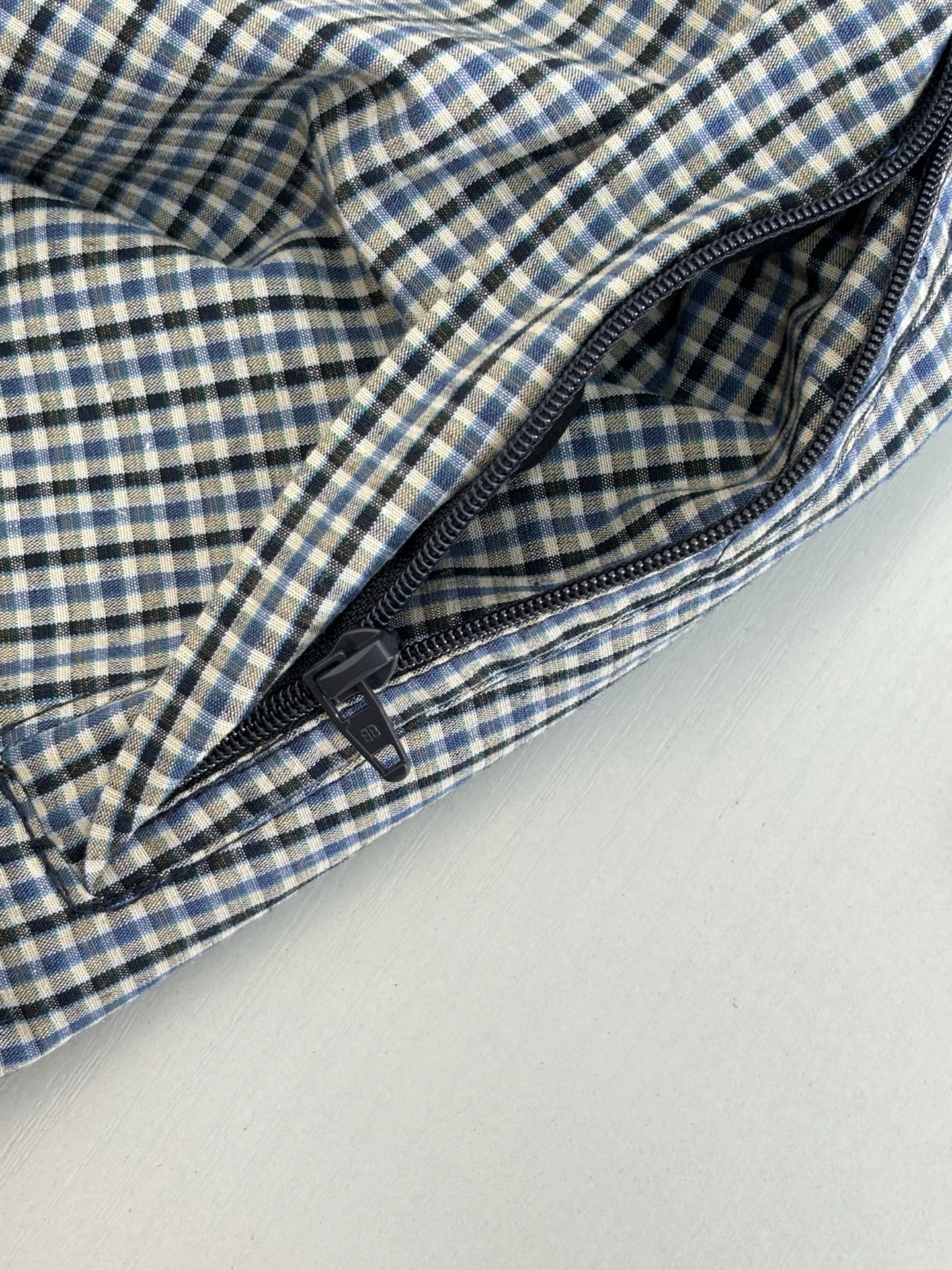 Chain2ho / Balenciaga Men's and Women's Plaid Coat