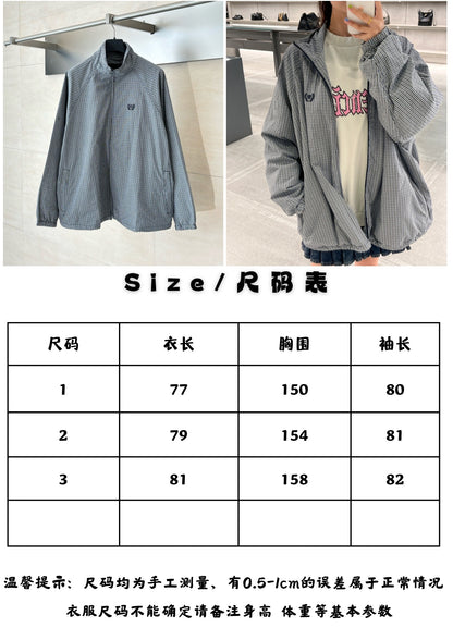 Chain2ho / Balenciaga Men's and Women's Plaid Coat