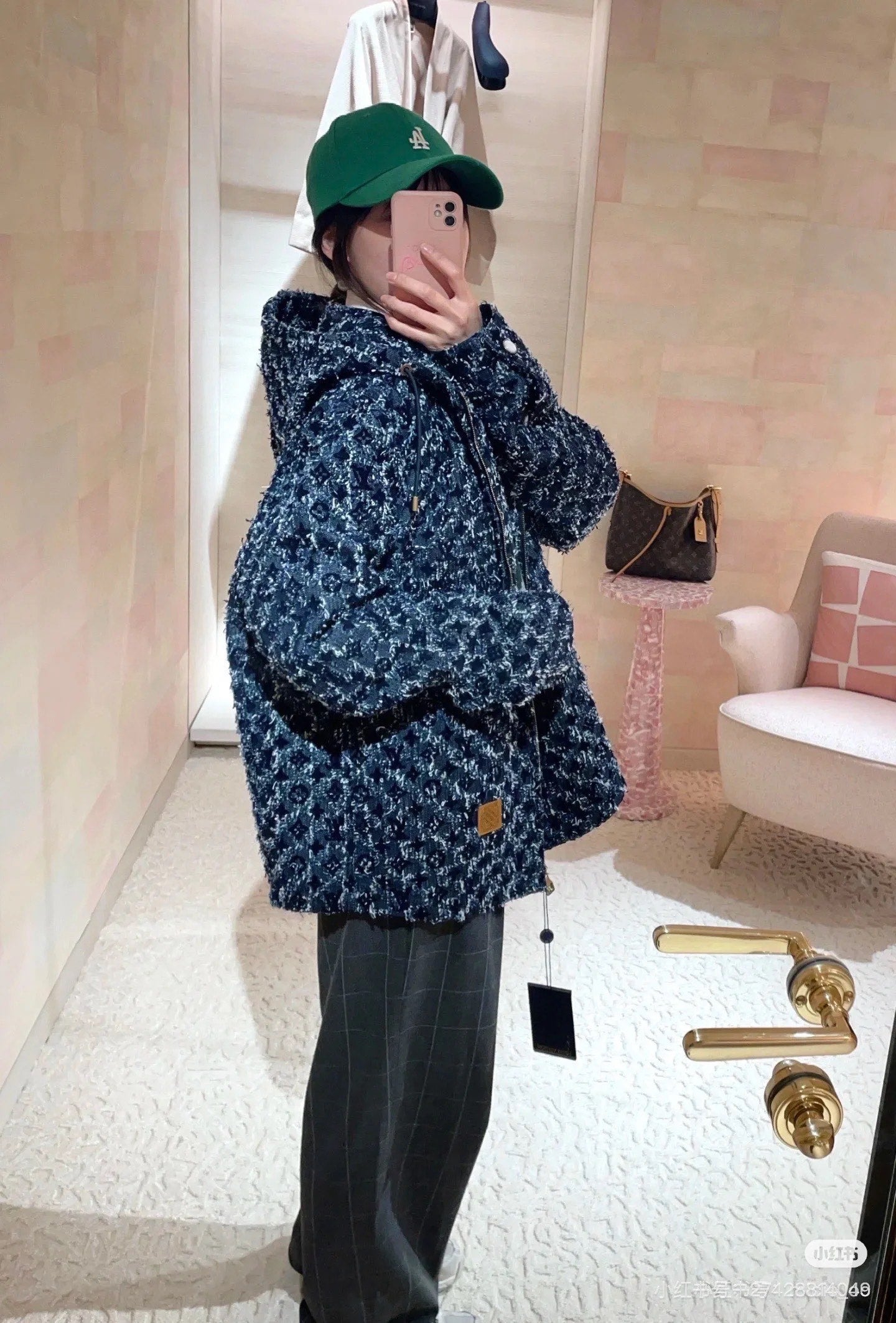 체인2호 / 루이비통 남성 여성 수술 데님 코트