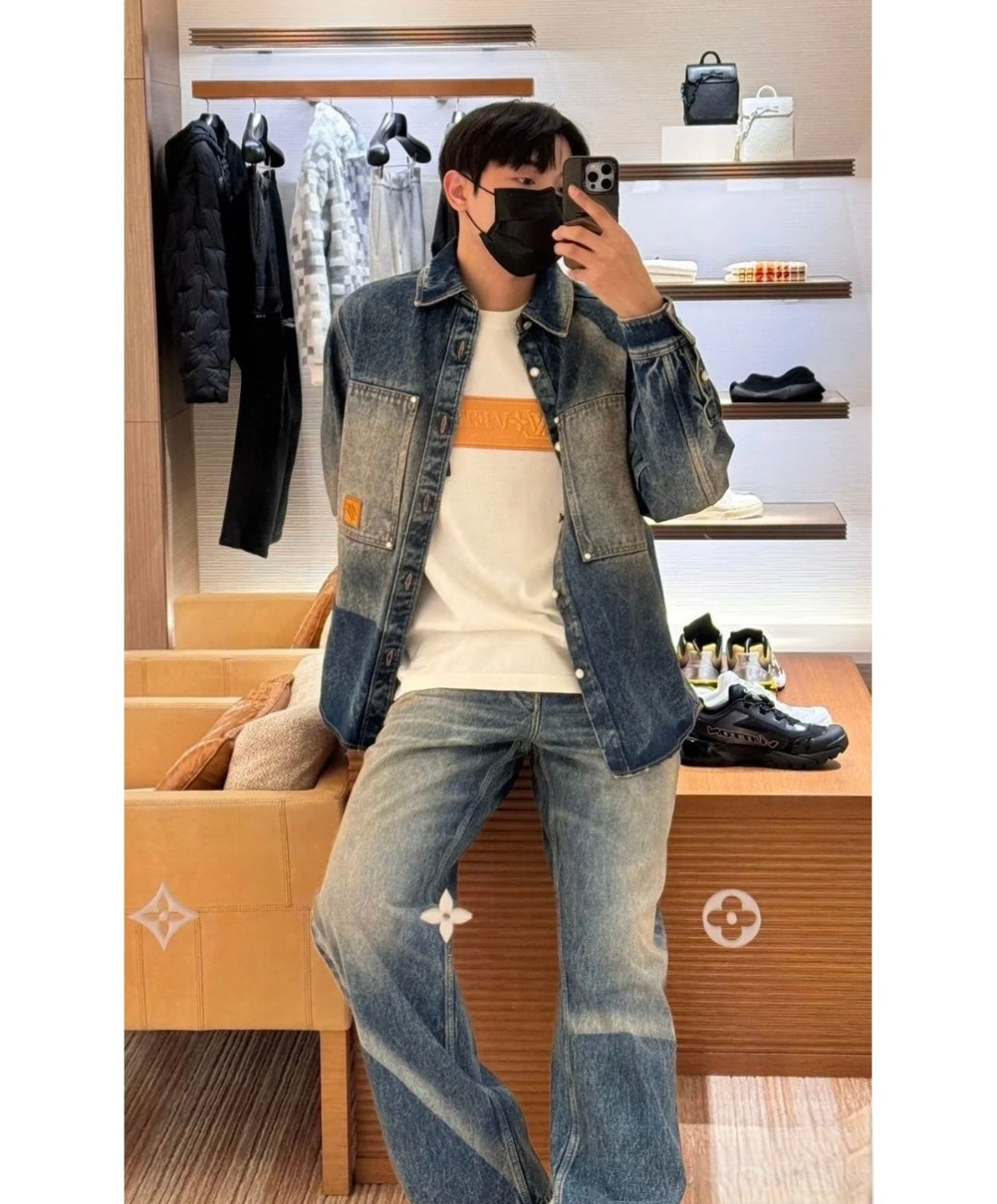 BVG / 루이비통 남성 데님 코트