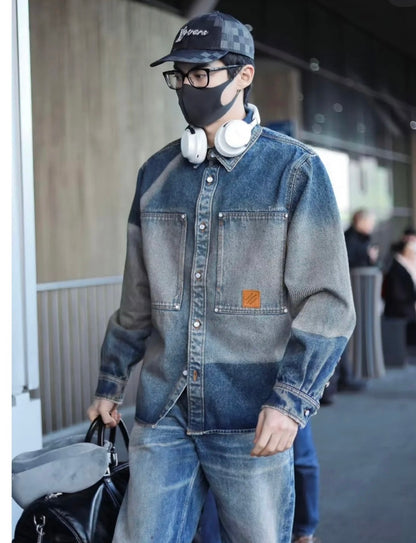 BVG / 루이비통 남성 데님 코트