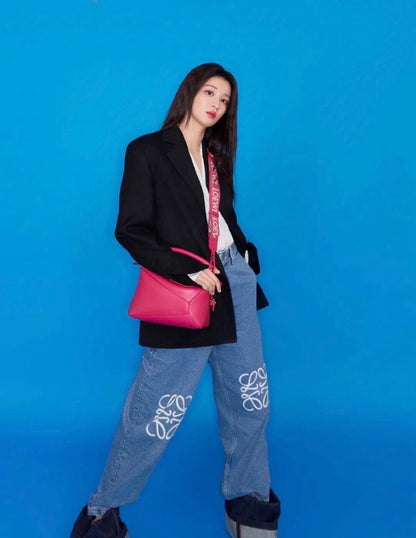 BVG / 로에베 남성 여성 데님 팬츠