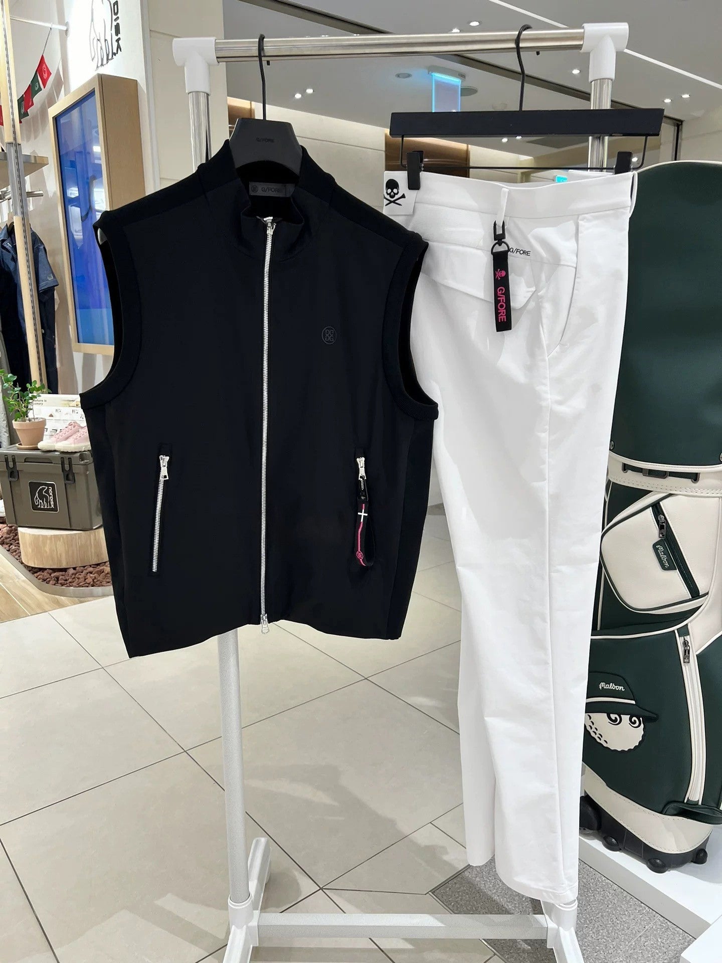 한국골프 / G/FORE 남성 니트 나시