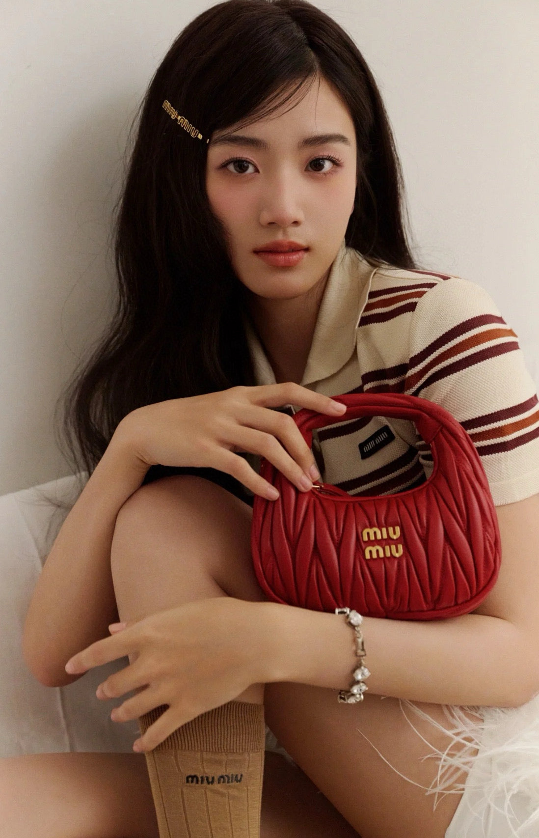 보스 악세사리 / 미우미우 여성 머리핀
