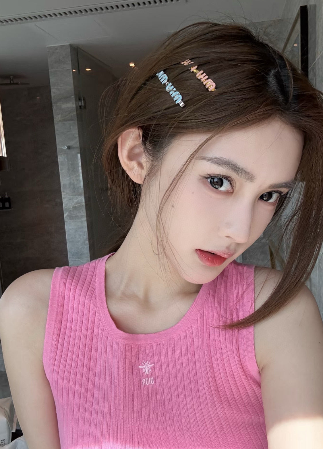 보스 악세사리 / 미우미우 여성 머리핀