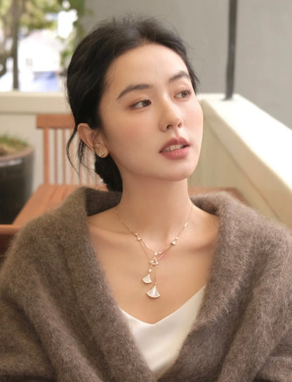 보스 악세사리 / 𝐵𝑉𝐿𝐺𝐴𝑅𝐼 여성 부채 목걸이