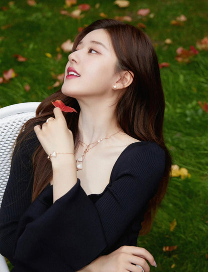 보스 악세사리 / 𝐵𝑉𝐿𝐺𝐴𝑅𝐼 여성 부채 목걸이