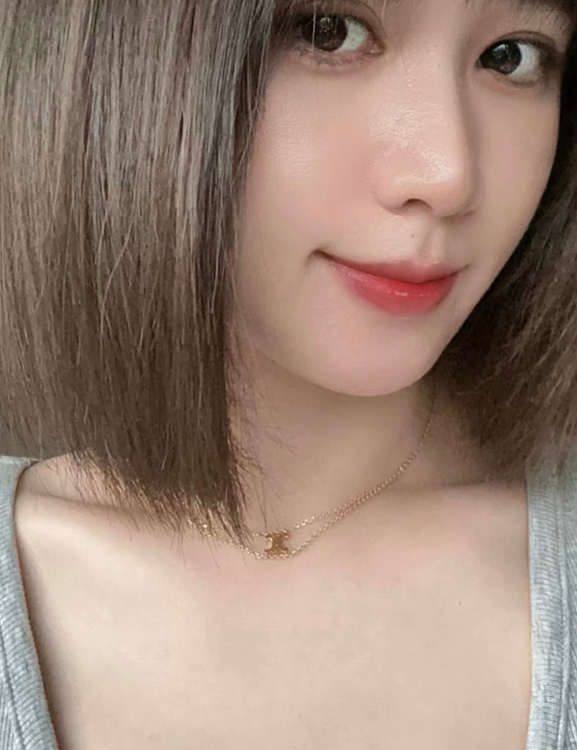보스 악세사리 / 셀린느 여성 이중 목걸이