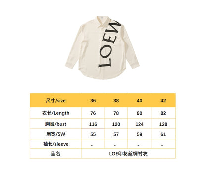 BVG / 로에베 남성 여성 셔츠
