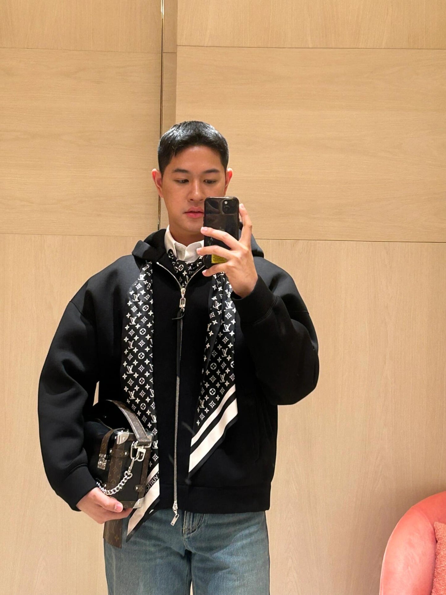 R공장 / 루이비통 남성 지퍼 후드 자켓