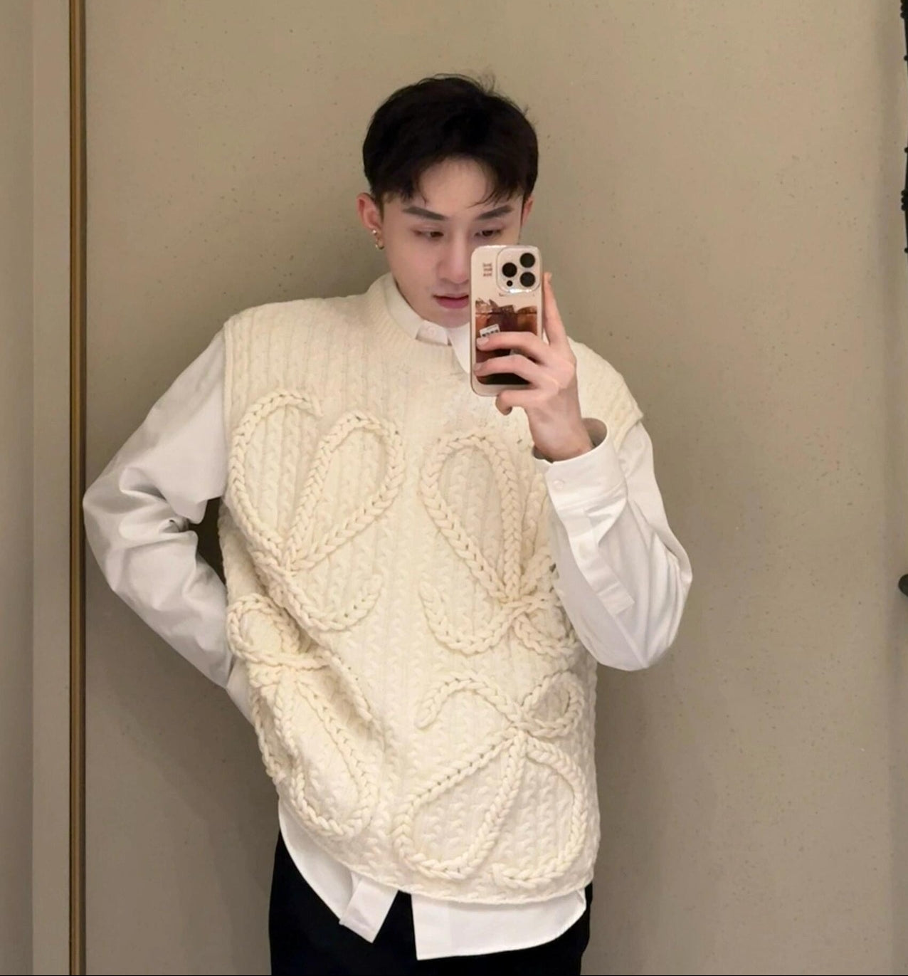 BVG / 로에베 남성 여성 니트 조끼