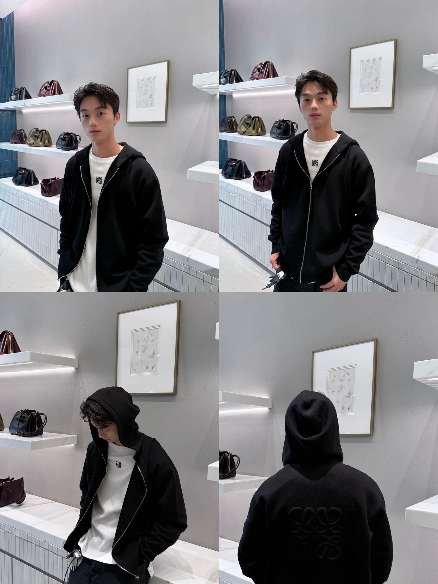 BVG / 로에베 남성 여성 집업 후드
