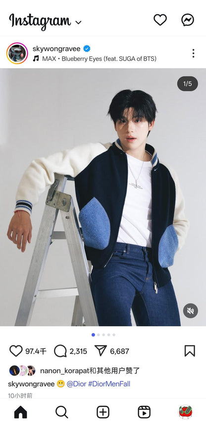 BVG / 디올 남성 여성 니트 코트