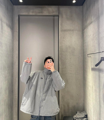 R공장 / 발렌시아가 남성 체크 자켓