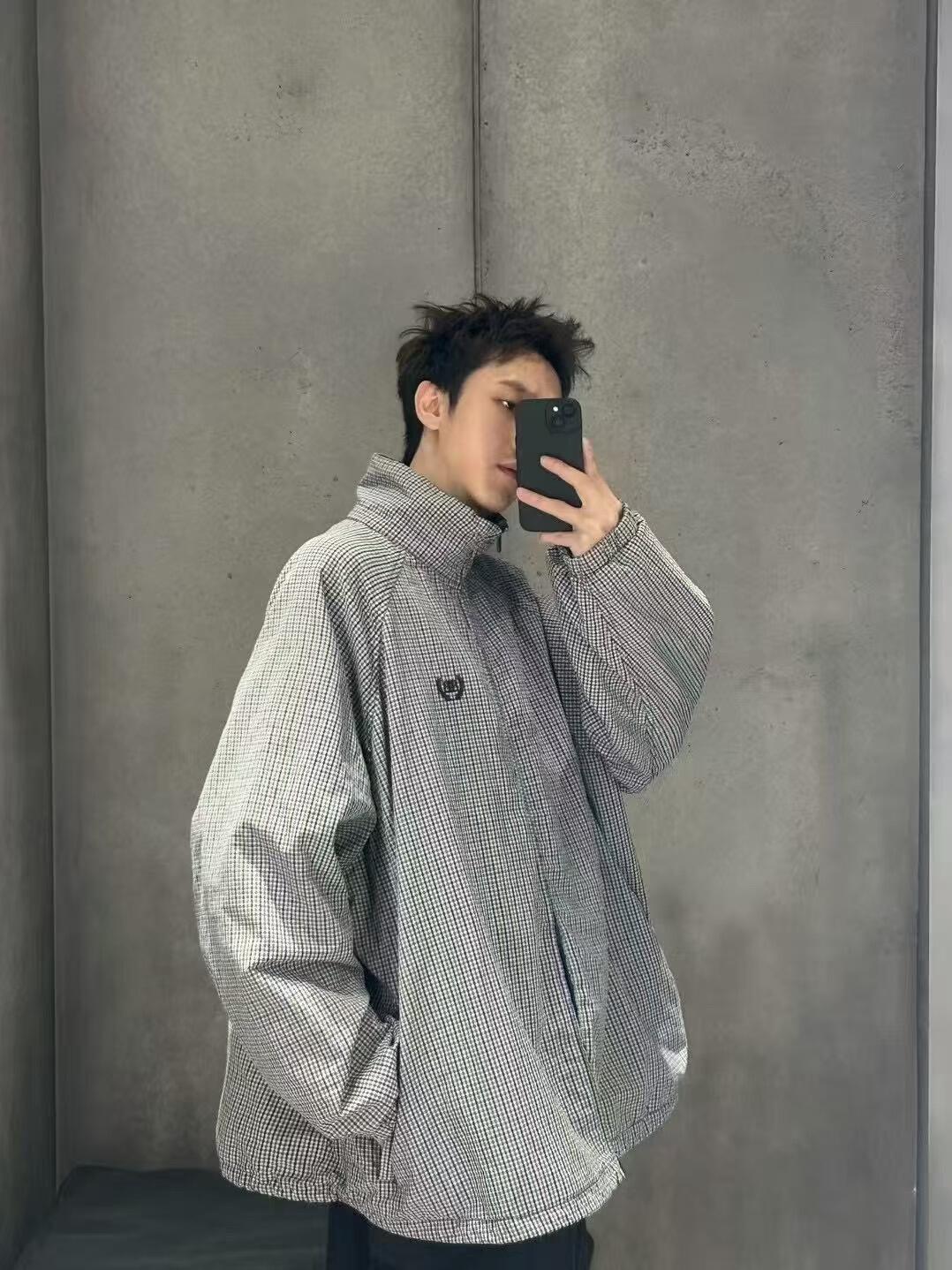 R공장 / 발렌시아가 남성 체크 자켓