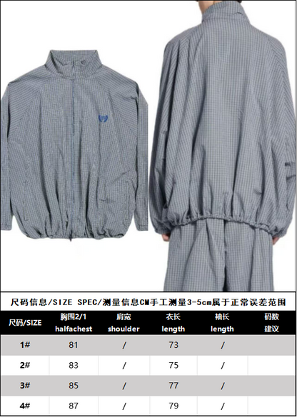 R공장 / 발렌시아가 남성 체크 자켓