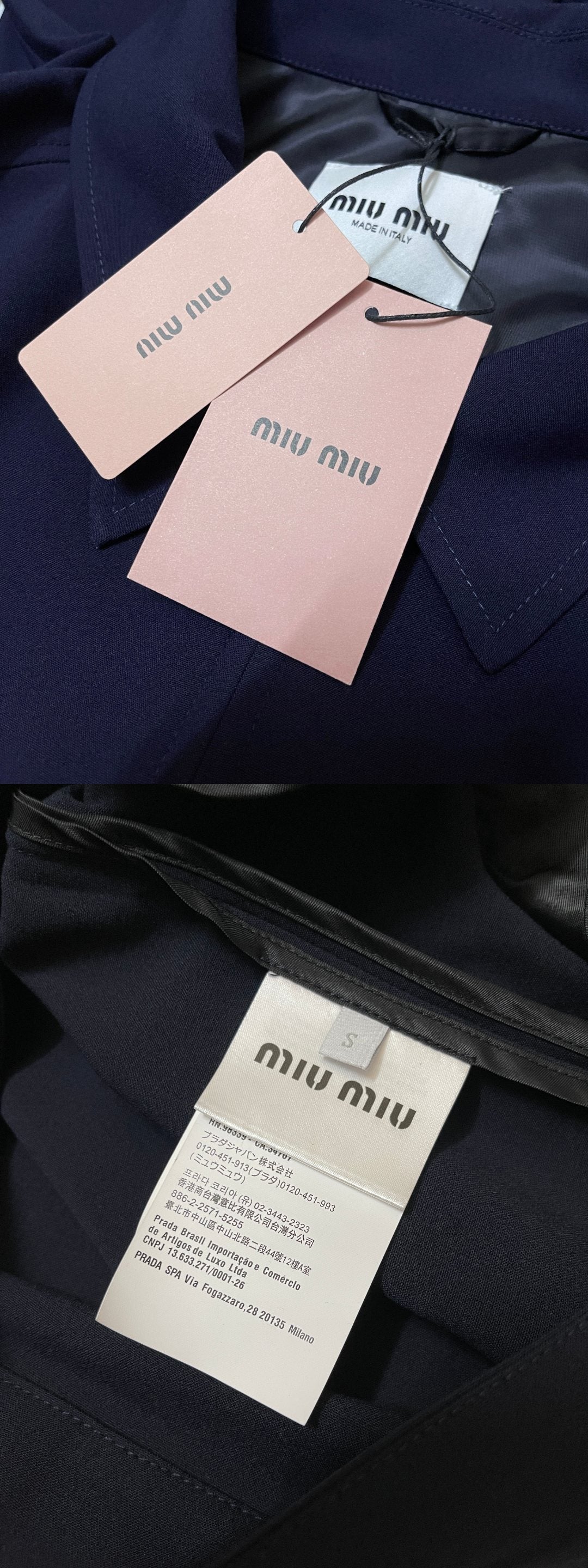 BVG / 미우미우 남성 여성 재킷 코트