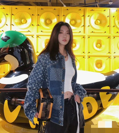 BVG / 루이비통 남성 여성 데님 재킷 코트