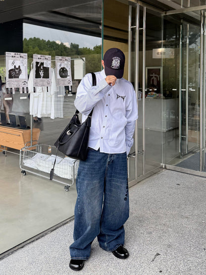 BVG / 발렌시아가 남성 여성 데님 팬츠