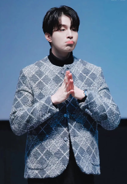 BVG / 루이비통 남성 여성 체크 코트