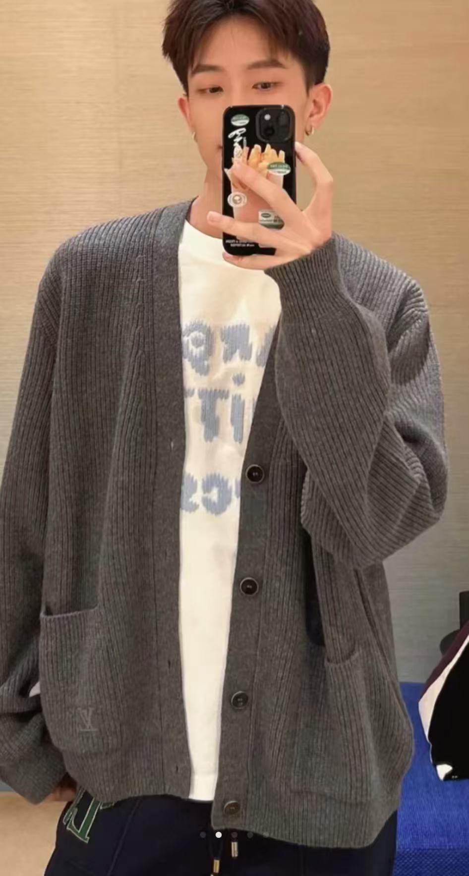 BVG / 루이비통 남성 여성 니트 카디건