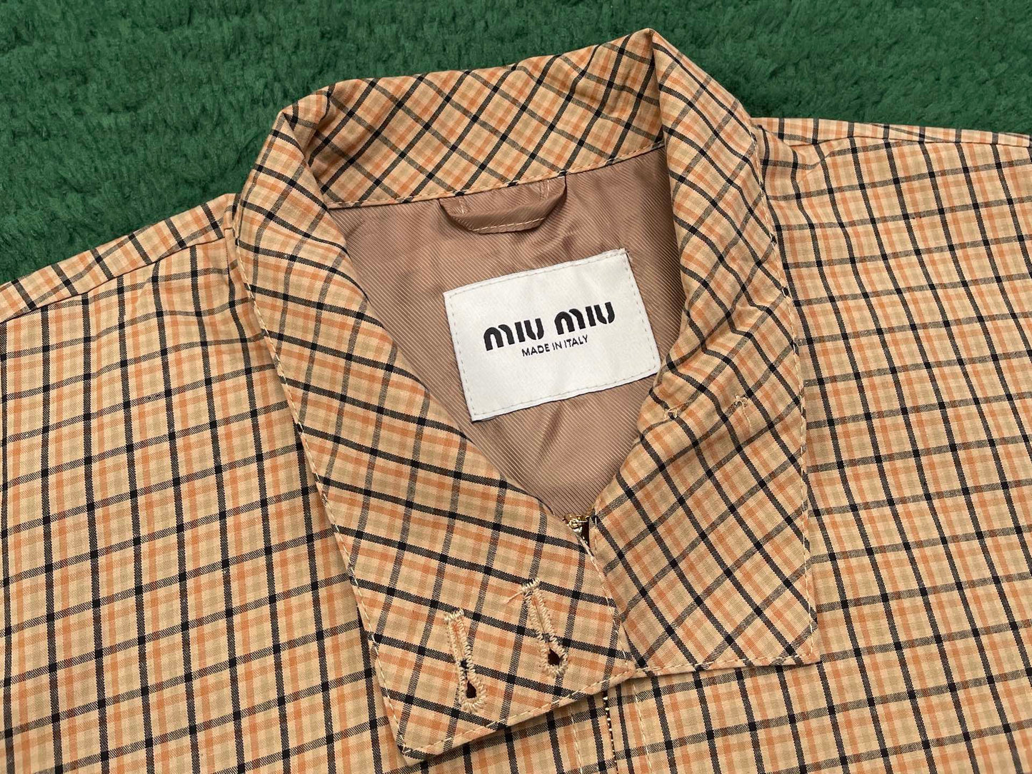 R공장 / 미우미우 남성 체크 자켓