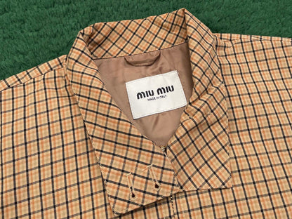 R공장 / 미우미우 남성 체크 자켓