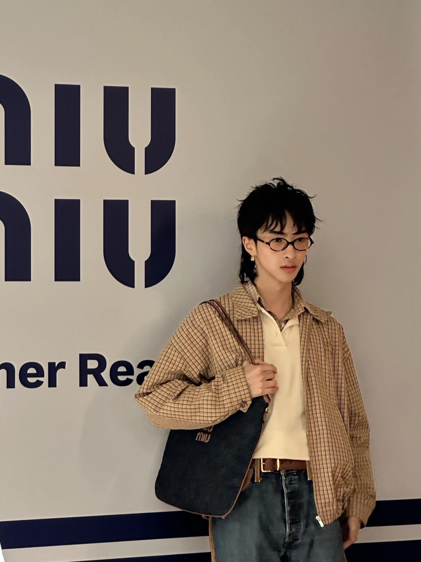 R공장 / 미우미우 남성 체크 자켓