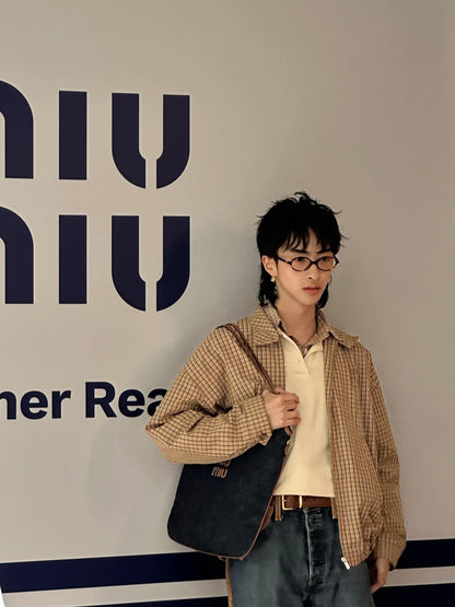 R공장 / 미우미우 남성 체크 자켓