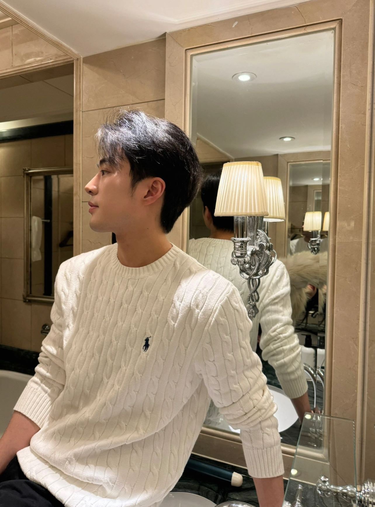 BVG / 폴로 남성 여성 니트 스웨터