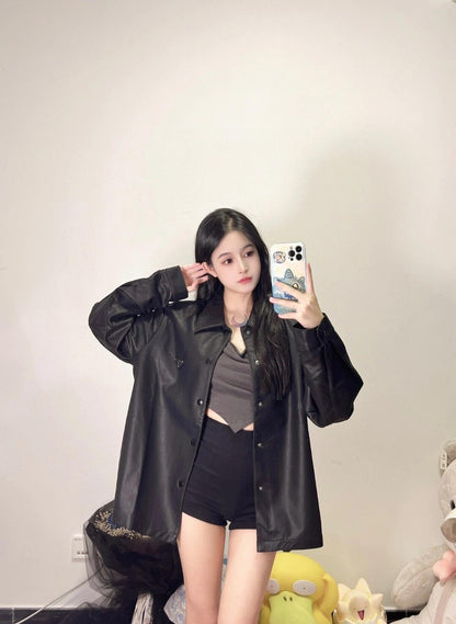 ZZLL / 프라다 가죽 코트