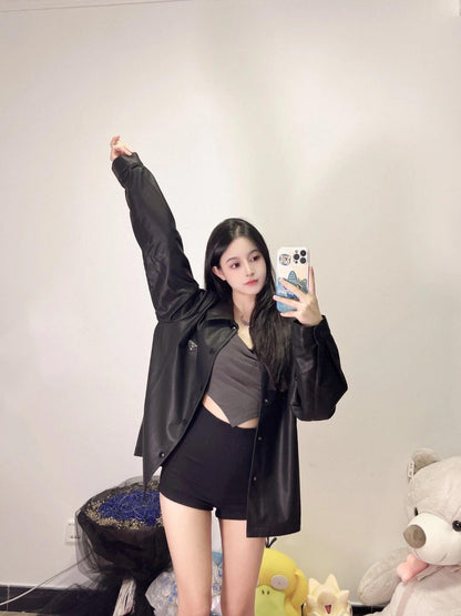 ZZLL / 프라다 가죽 코트