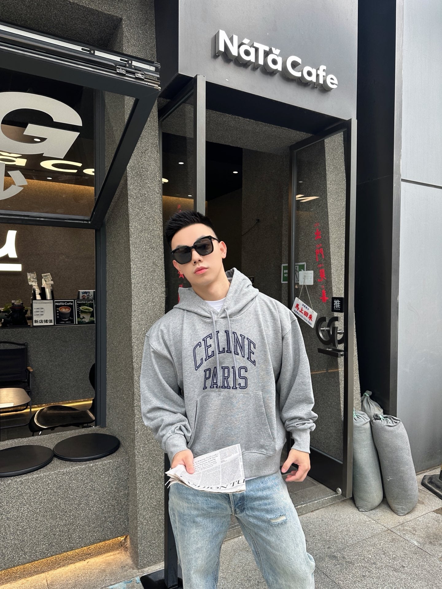 ZZLL / 셀린느 후드티셔츠