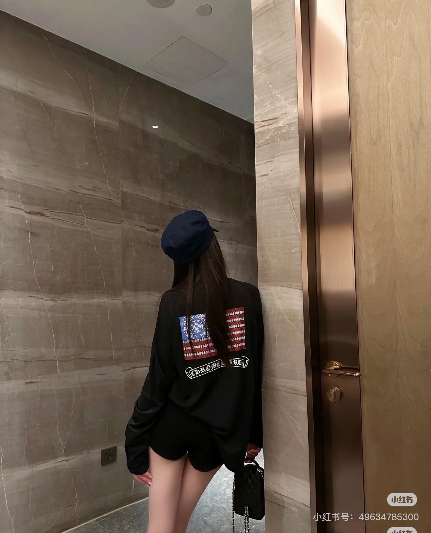 GTR / 크롬하츠 남성 USA 국기 프린트 긴팔