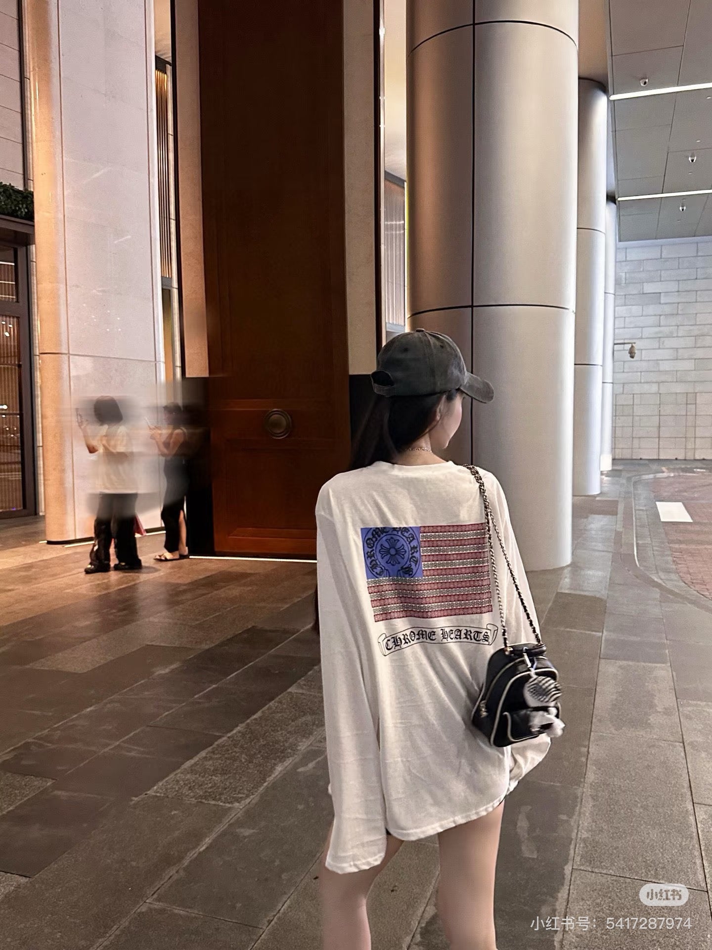 GTR / 크롬하츠 남성 USA 국기 프린트 긴팔
