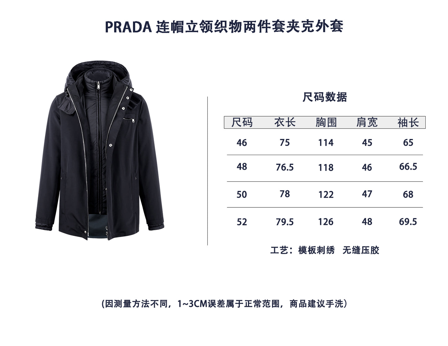ZZLL / Prada Two-piece Jacket Coat